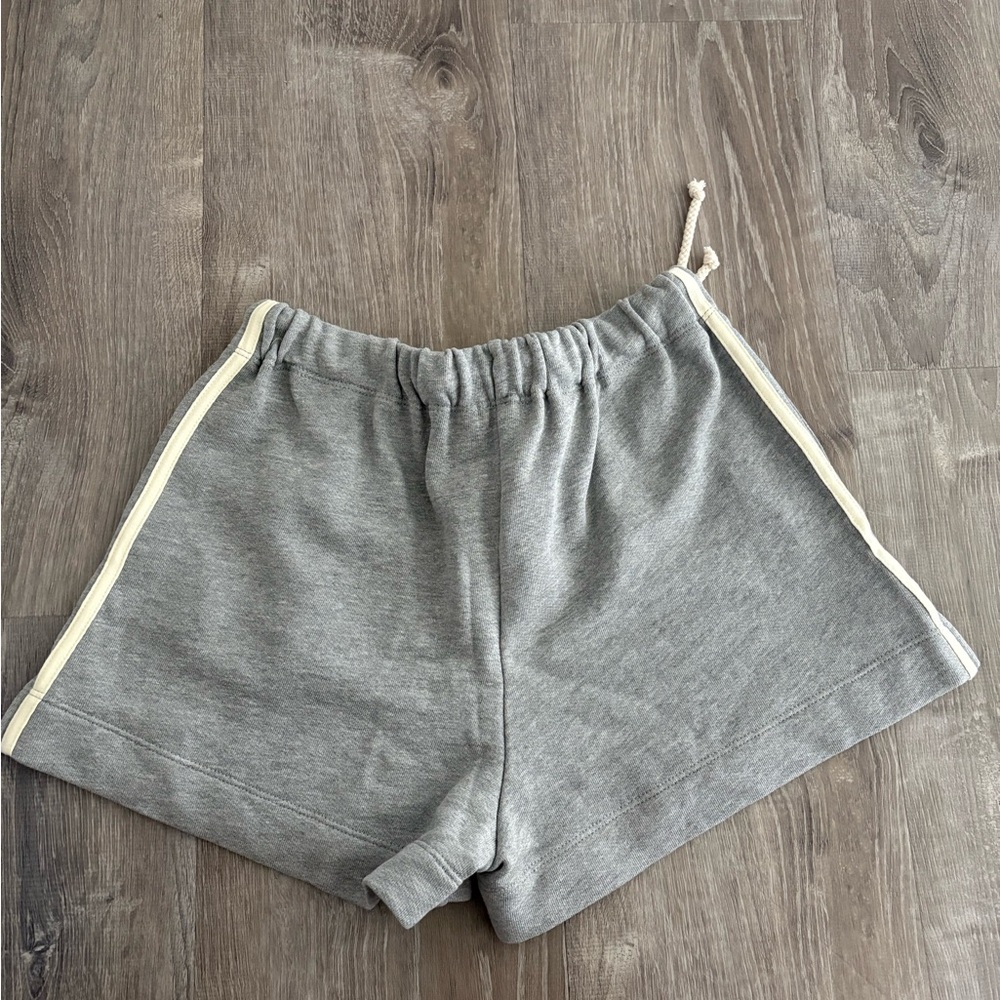 NWT Donni x Free People The Stripe Eco-Terry Short ~Heather-Grey~ - Picture 7 of 7